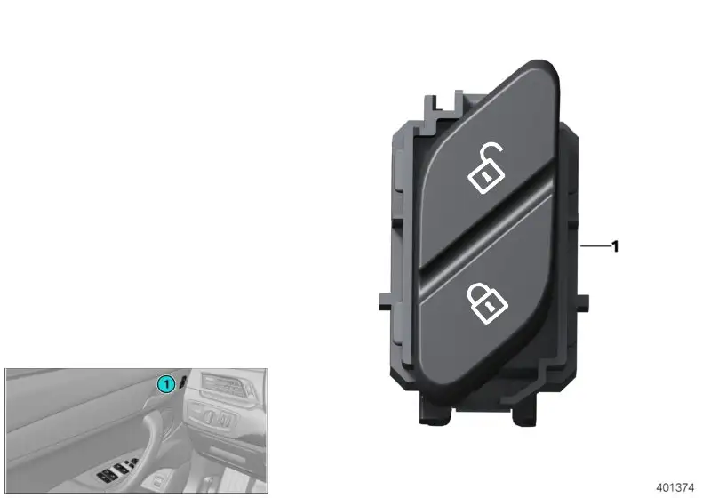 BMW Schalter Zentralverriegelung rechts F39 F48 61319320642 - X1