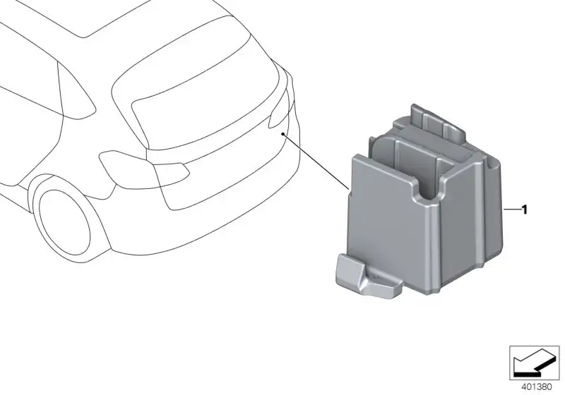 BMW Halter HKFM / LFE F46 F48 61357360958
