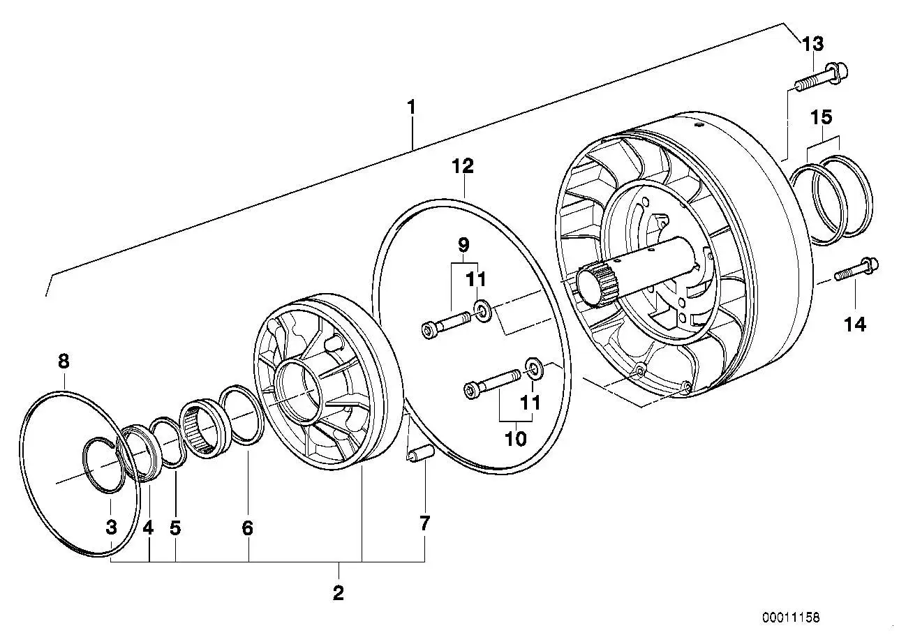 BMW Wellscheibe E31 E32 E34 E38 E39 E53 24311421071 - 5er, 7er, 8