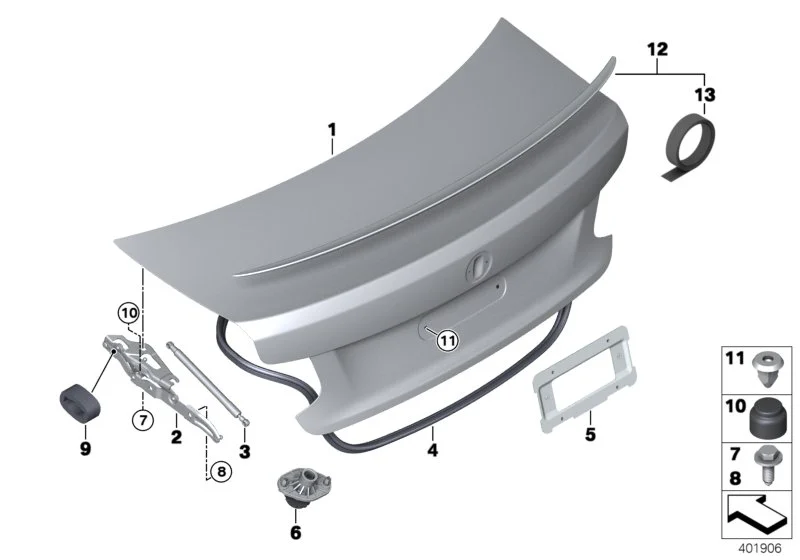 BMW Klebeband F22 F87 F87N 51628062032