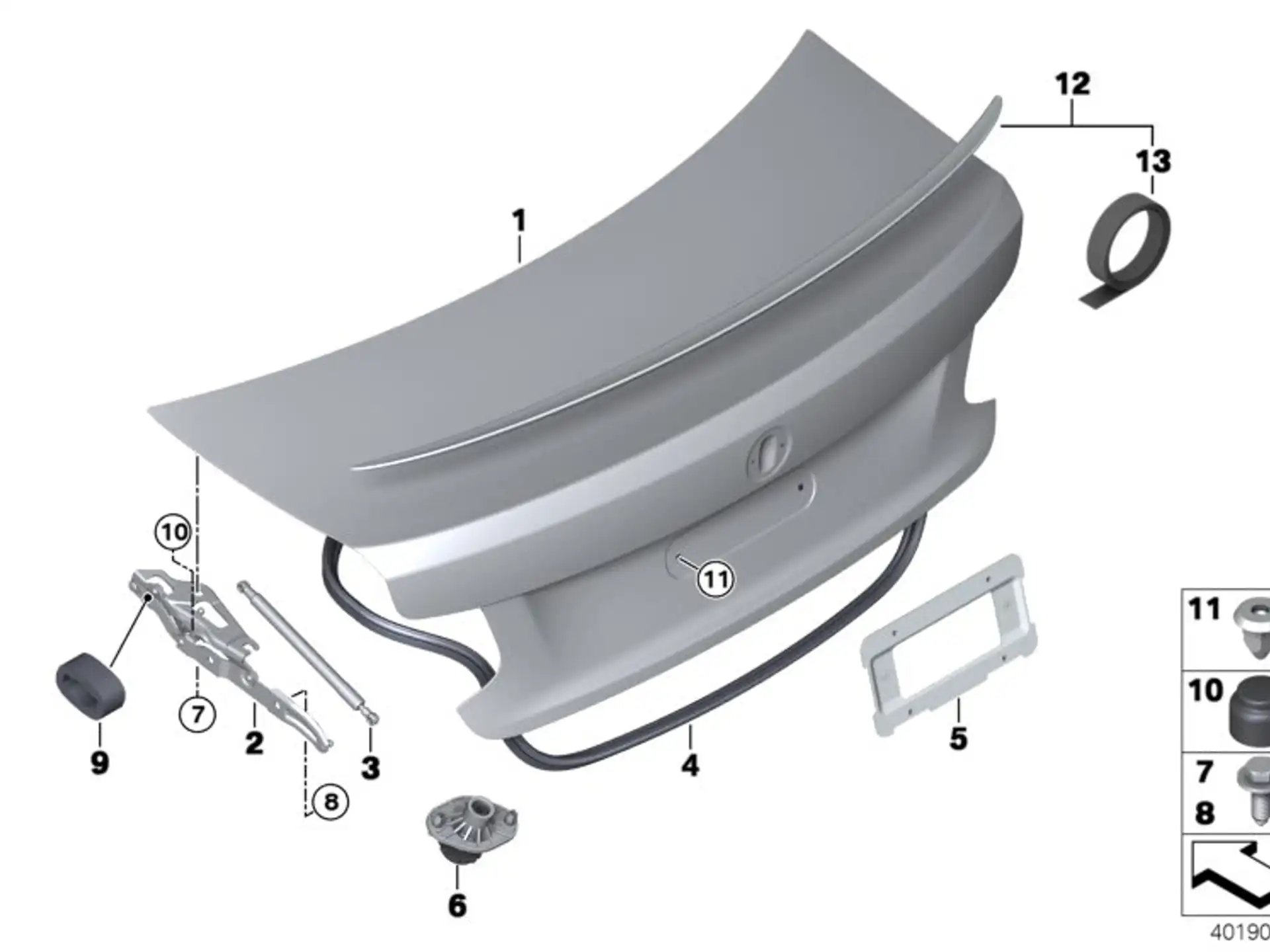 BMW Klebeband F22 F87 F87N 51628062032