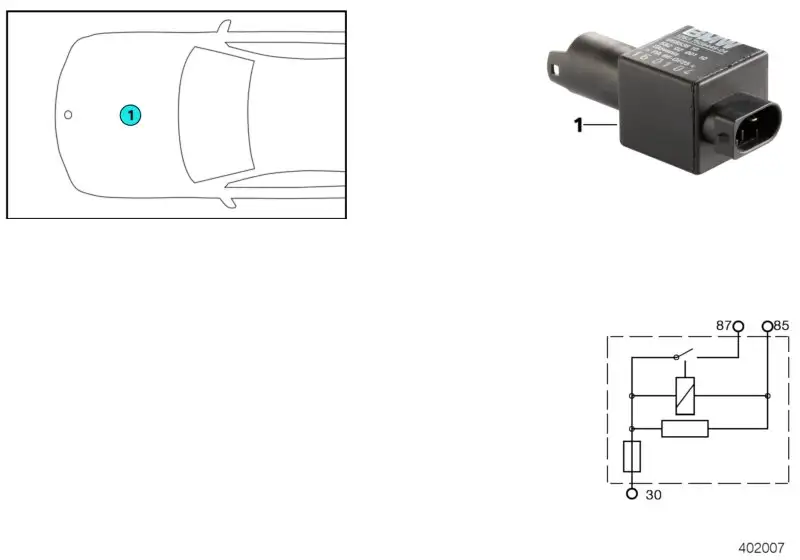 BMW Relais Ventilsteuerung Valvetronic E46 12637506449 - 3er E46