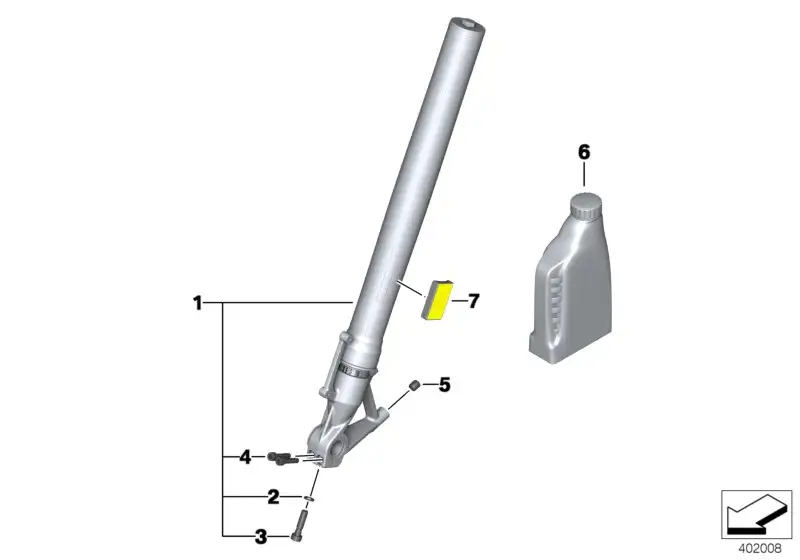 BMW Gabelholm links K54 31428566563