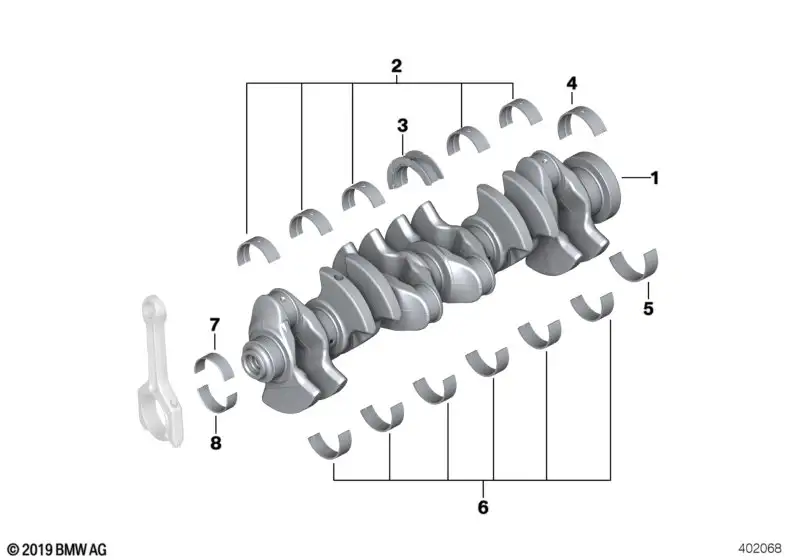 BMW Kurbelwelle F80 F82 F83 F87N 11218095728