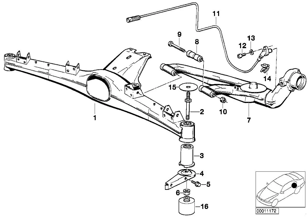 BMW Längslenker links 33321094761 - Array