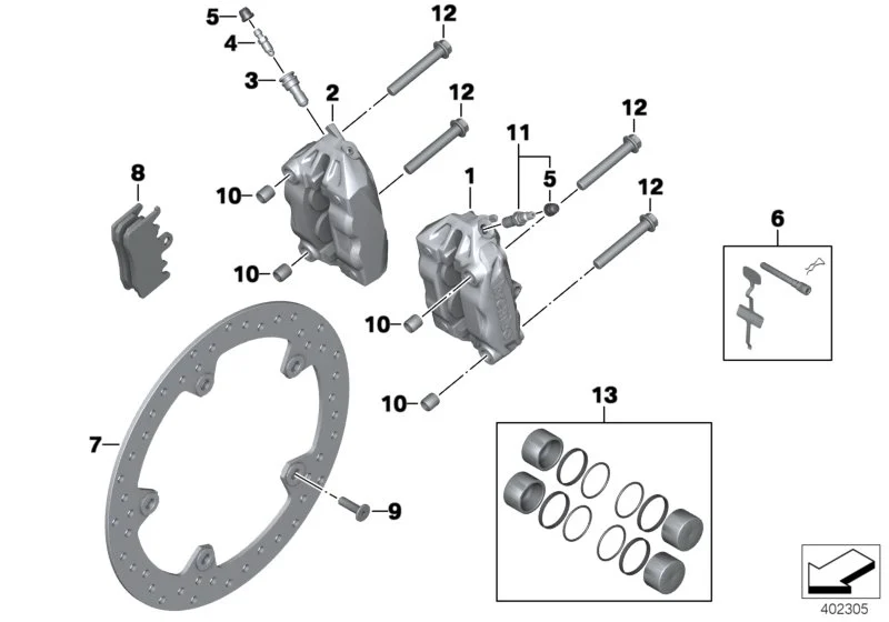 BMW Bremsscheibe mit Niet K21 K22 K23 K32 K33 K49 K52 K53 K54 K67 K69 K73 K83 K84 34118526575