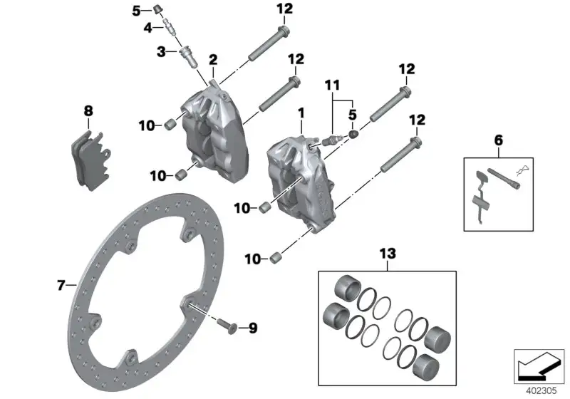 BMW Bremsscheibe mit Niet K21 K22 K23 K32 K33 K49 K52 K53 K54 K67