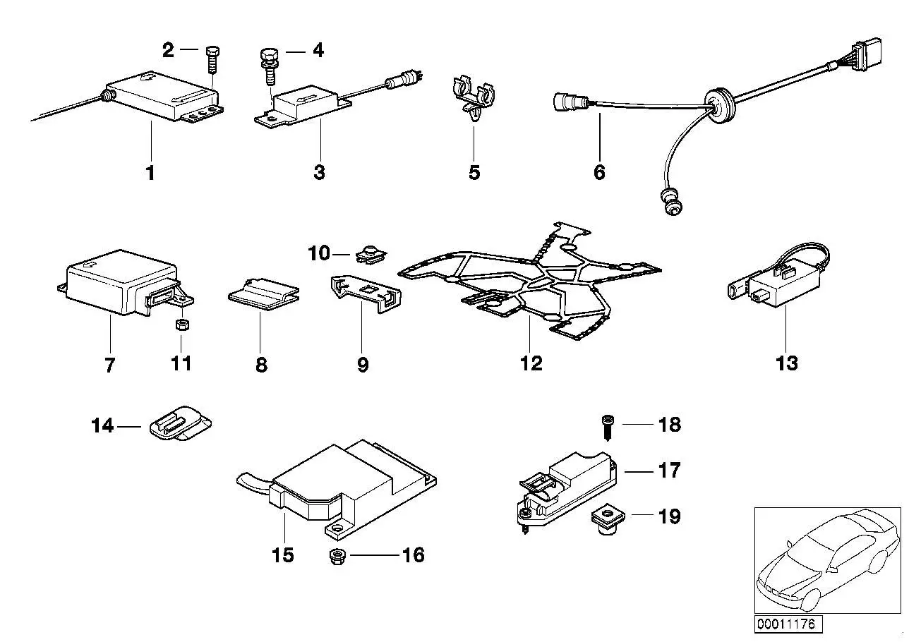 BMW Steuergerät Airbag E31 E32 E34 E36 65778353598
