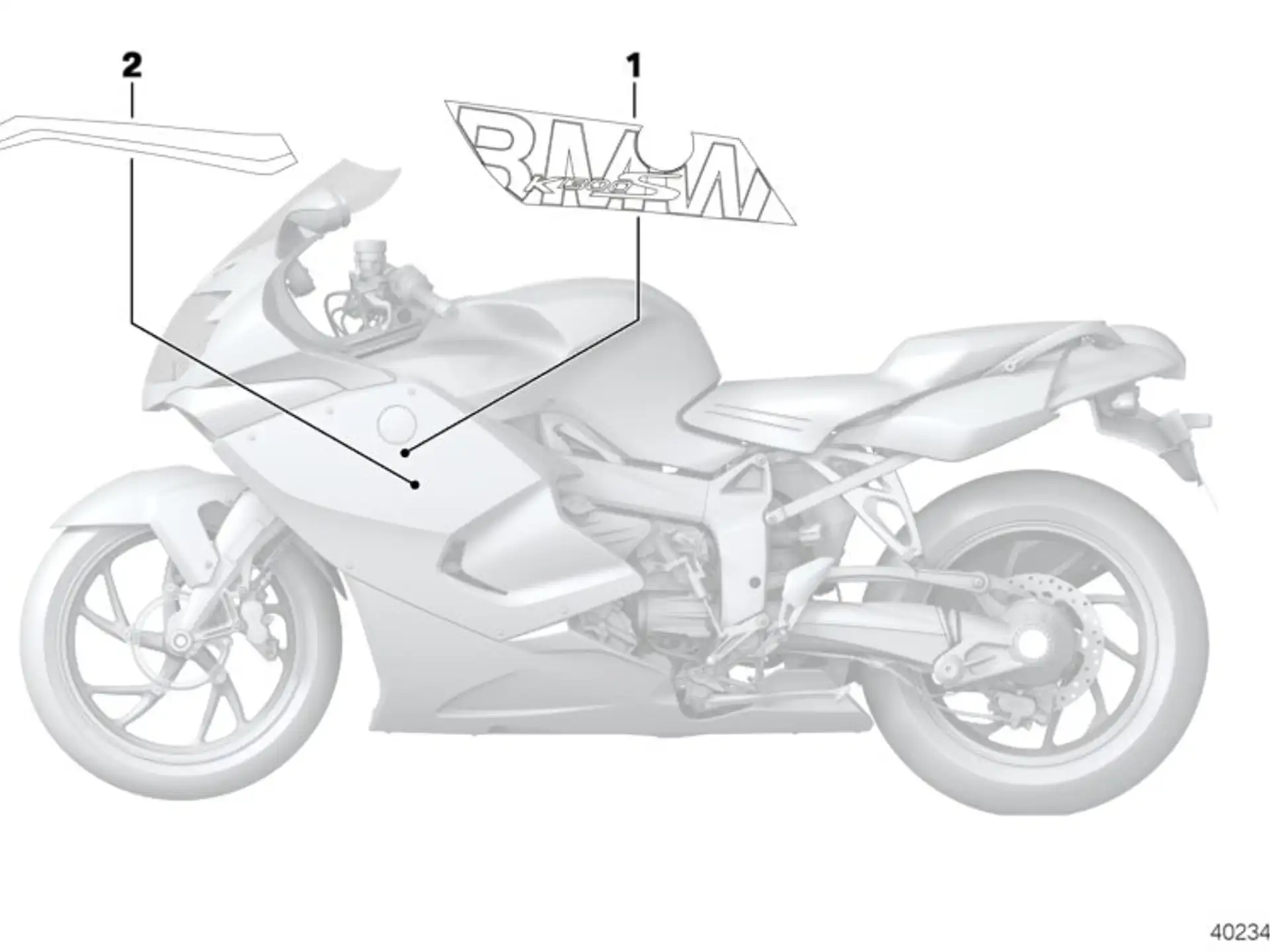 BMW Dekor rechts K40 51148551882
