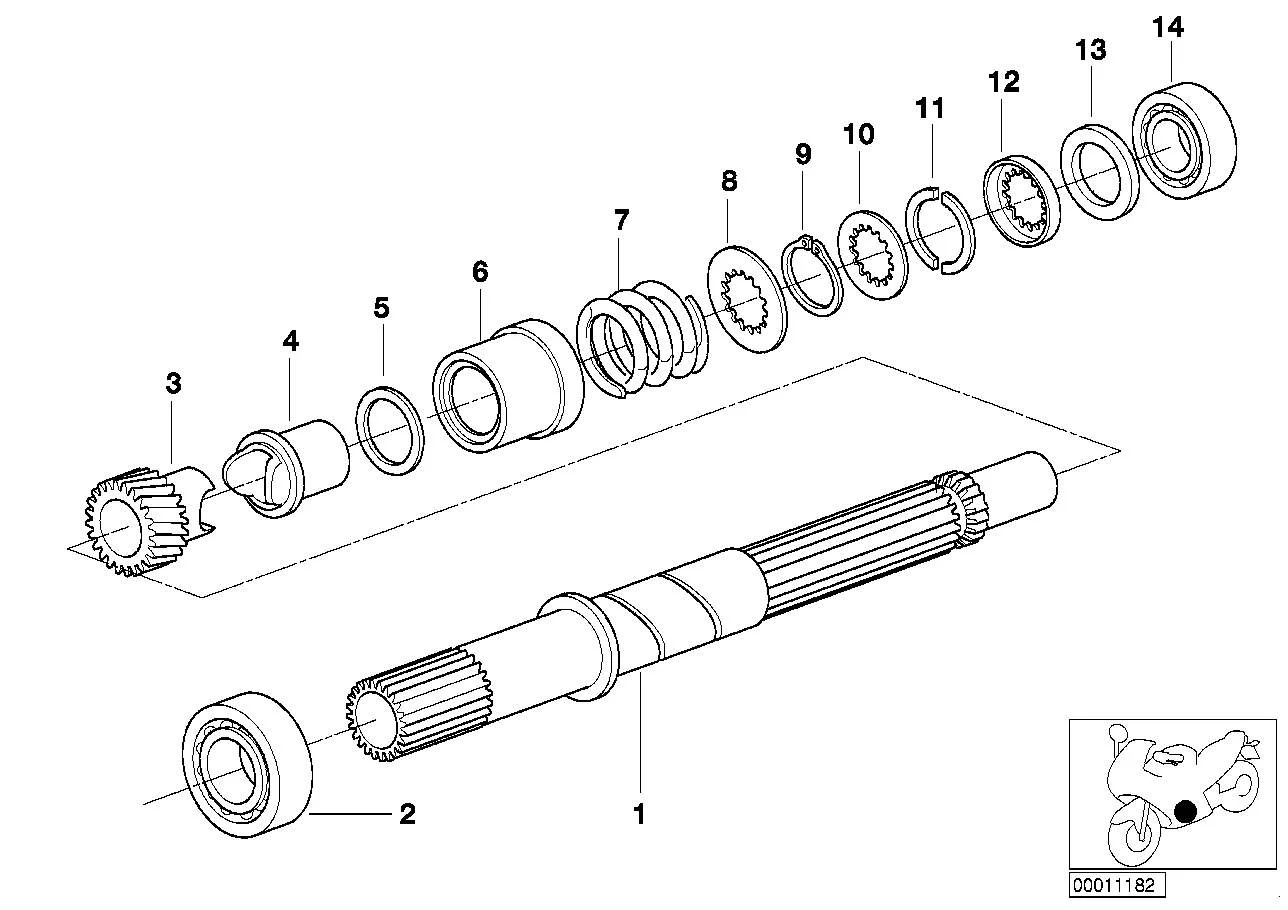 BMW Rillenkugellager K30 K41 R21 R21A R22 R28 23122330175