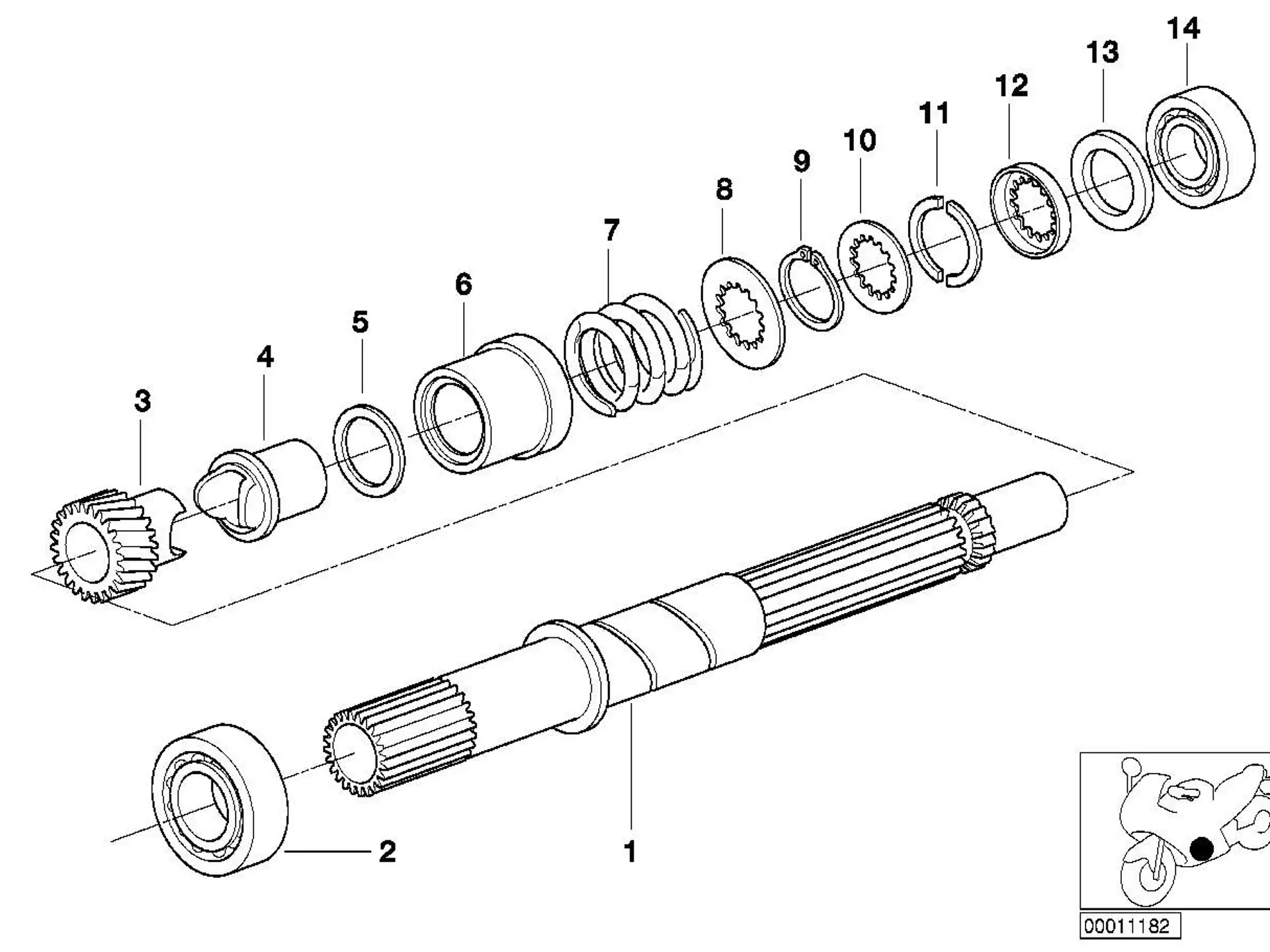 BMW Rillenkugellager K30 K41 R21 R21A R22 R28 23122330175