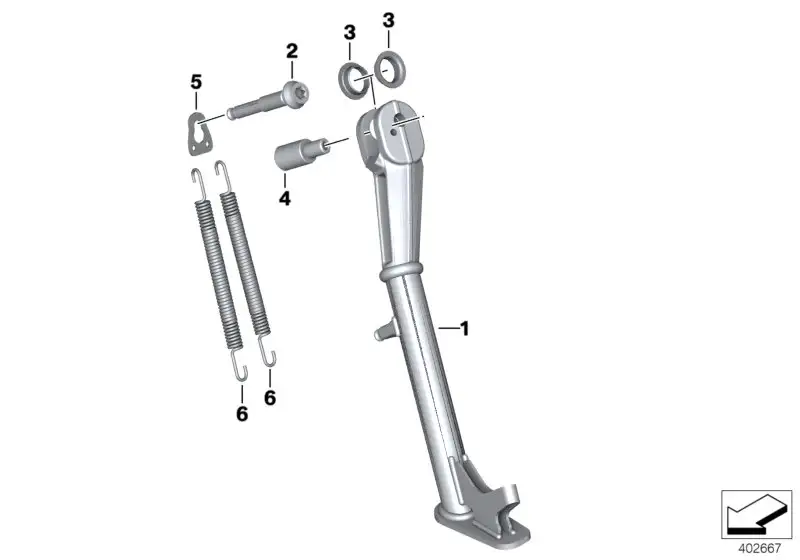 BMW Seitenstütze K53 K54 46538540829