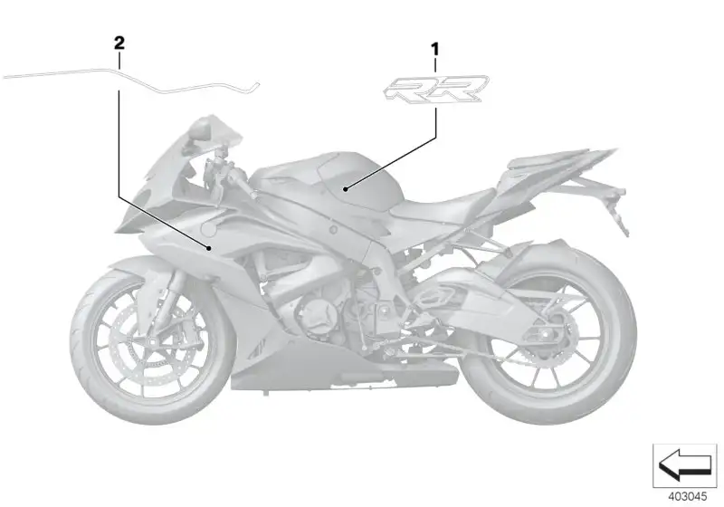 BMW Aufkleber Verkleidungsseitenteil rechts K46 51148551912