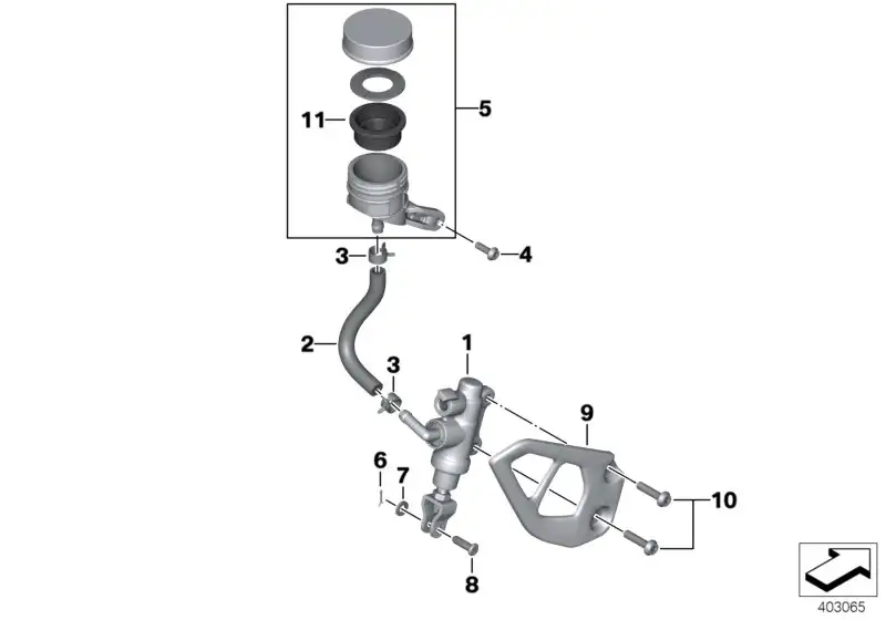 BMW Schlauch K50 K51 34318537504 - Bildposition 02