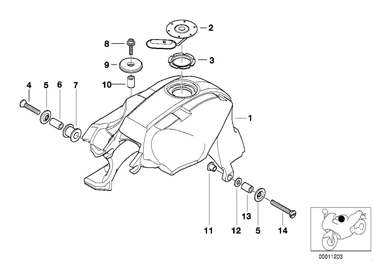 BMW Tankstutzen K41 16112309124