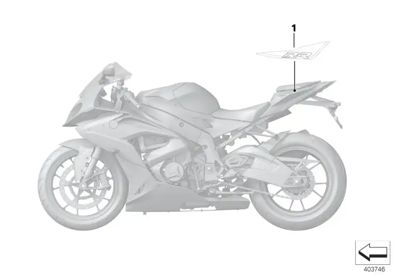 BMW Dekor Heckseitenteil links K46 51148551913