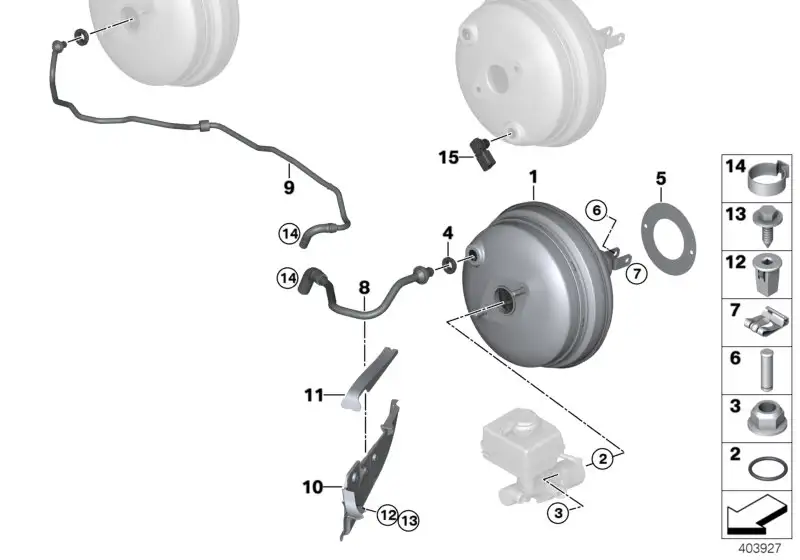 BMW Unterdruckleitung F15 F16 11668570110