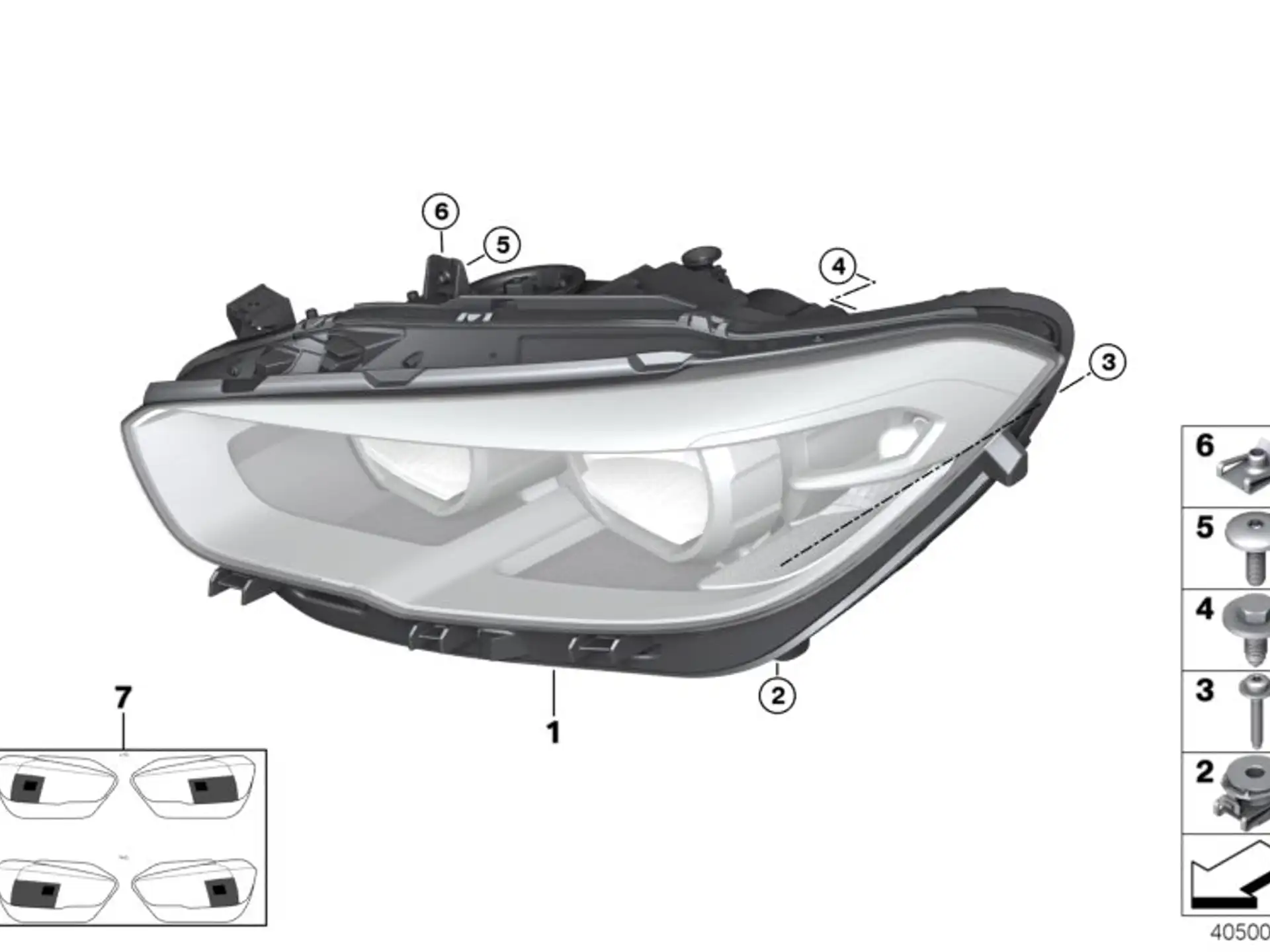 BMW Scheinwerfer Halogen links F20 F21 63117358391