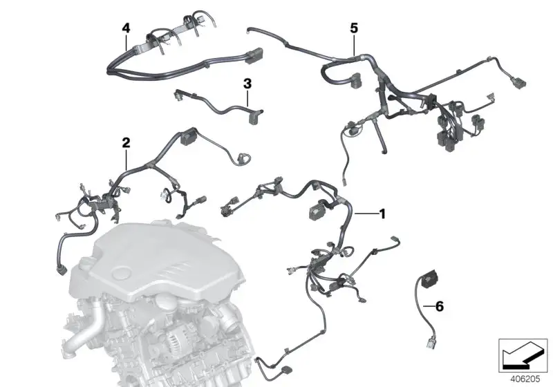 BMW Kabelbaum Motor Valvetronic-Stellmotor E84 E89 F07 F10 F11 F1