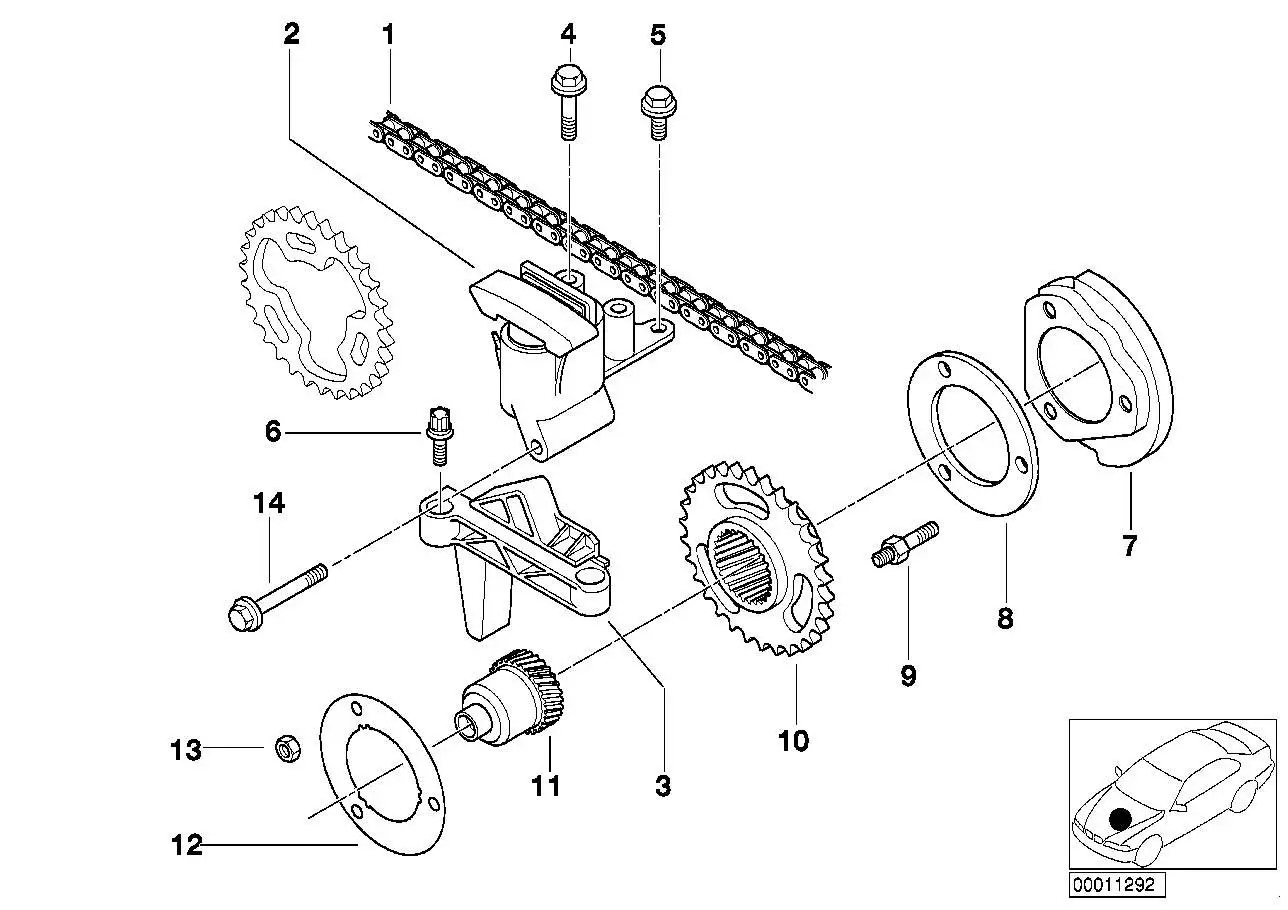 BMW Wellscheibe E38 E39 E46 E53 E60 E61 E65 E66 E83 E85 113614366