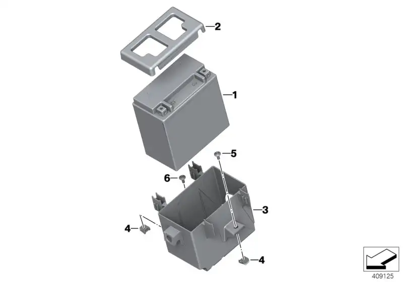 BMW Träger Zusatzbatterie K52 61218548494