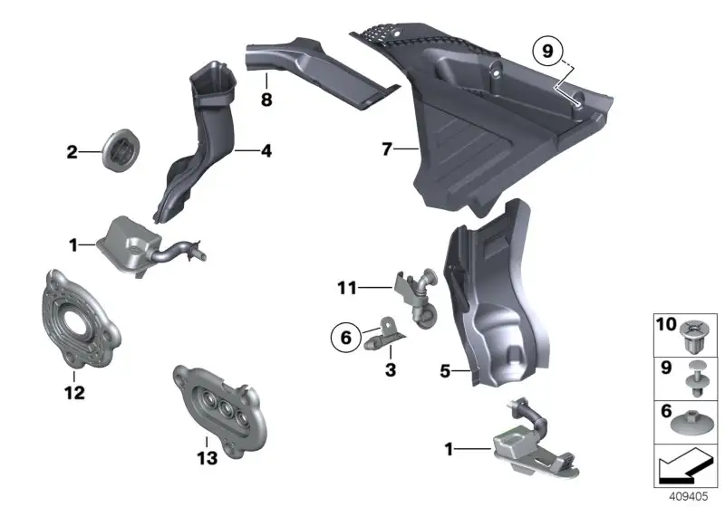BMW Tülle F01 F02 F04 F06 F07 F10 F11 F12 F13 64316987613 - 5er,