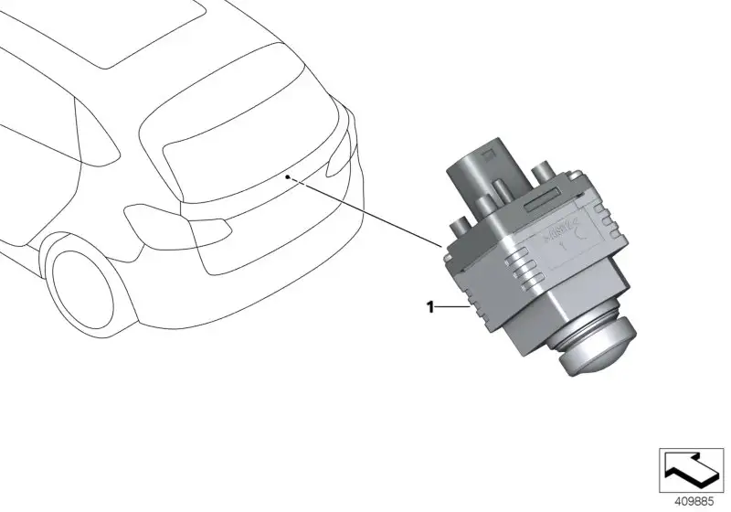 BMW Rückfahrkamera F15 F16 F25 F26 F39 F45 F46 F48 F85 F86 G11 G1