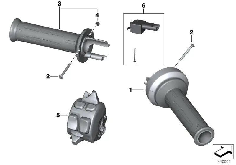 BMW E-Gasgriff K46 K47 K52 61318534424