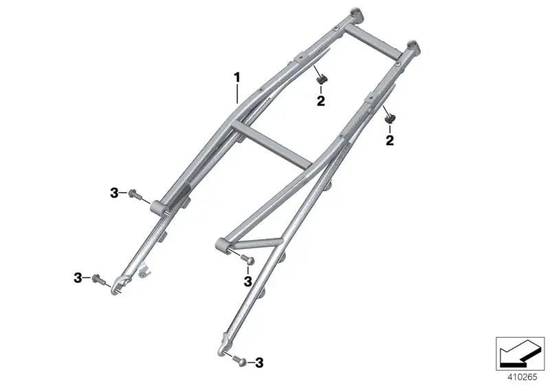 BMW Heckrahmen K53 K54 46518524784