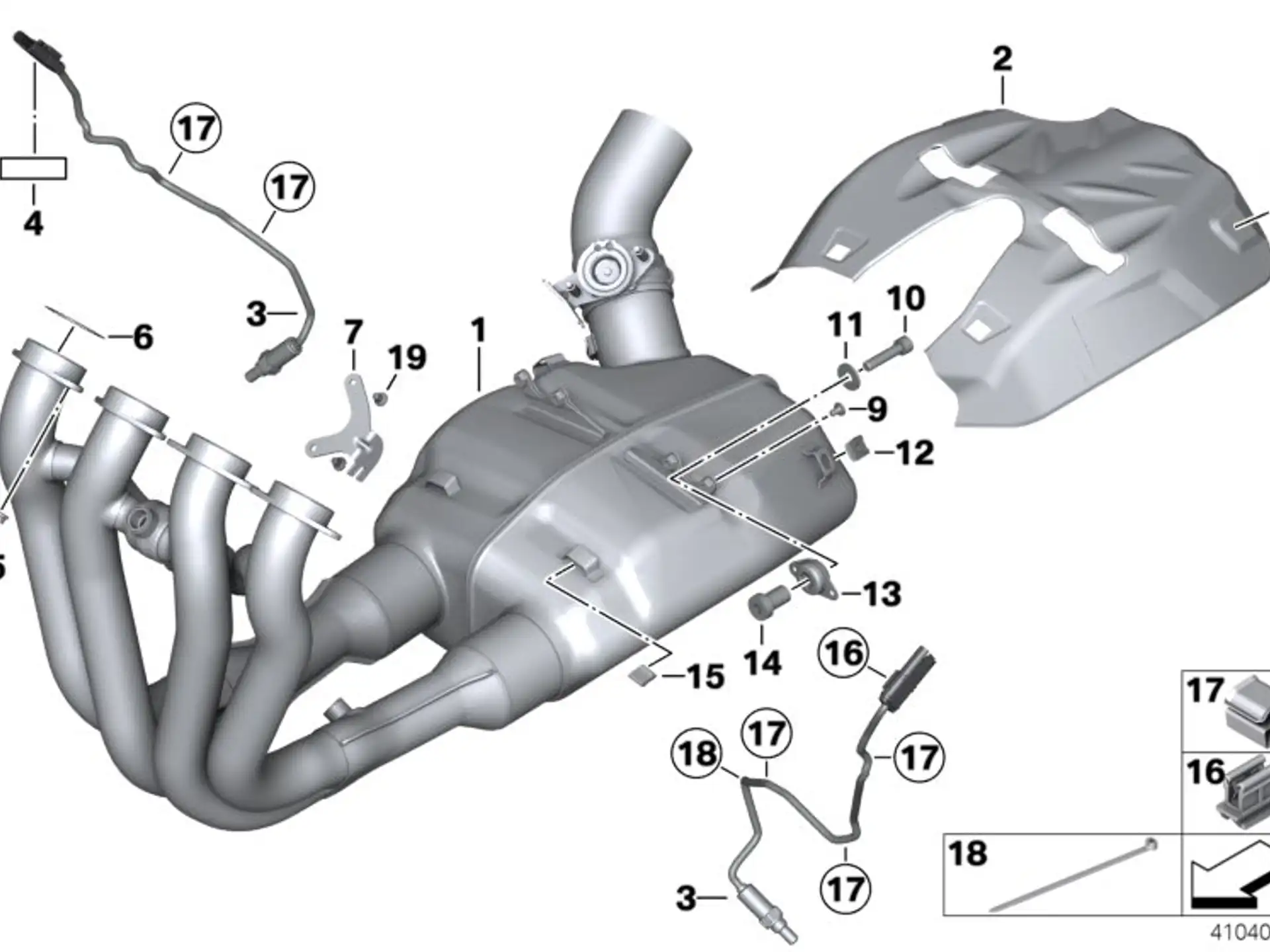 BMW Dichtung Abgaskrümmer K42 K46 18217717848