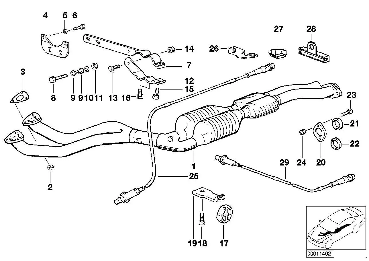 BMW Halteblech E36 E46 18311728547 - Bildposition 04