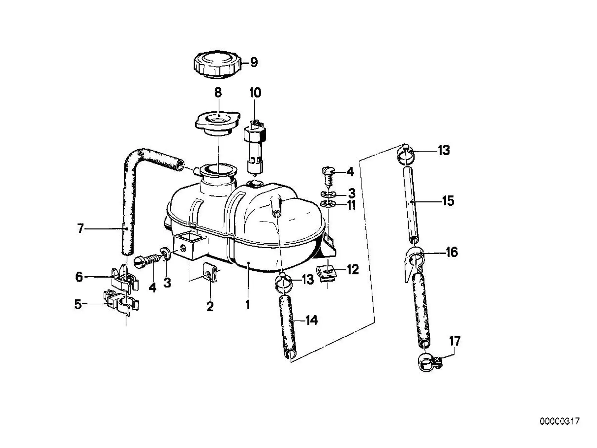 BMW Ausgleichsbehälter E23 17111178251