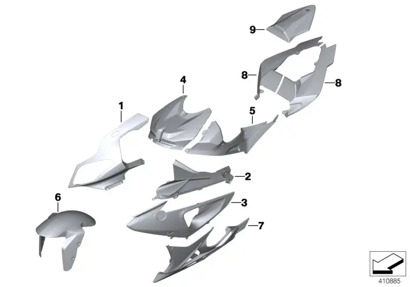 BMW Motorspoiler links K46 46638567233