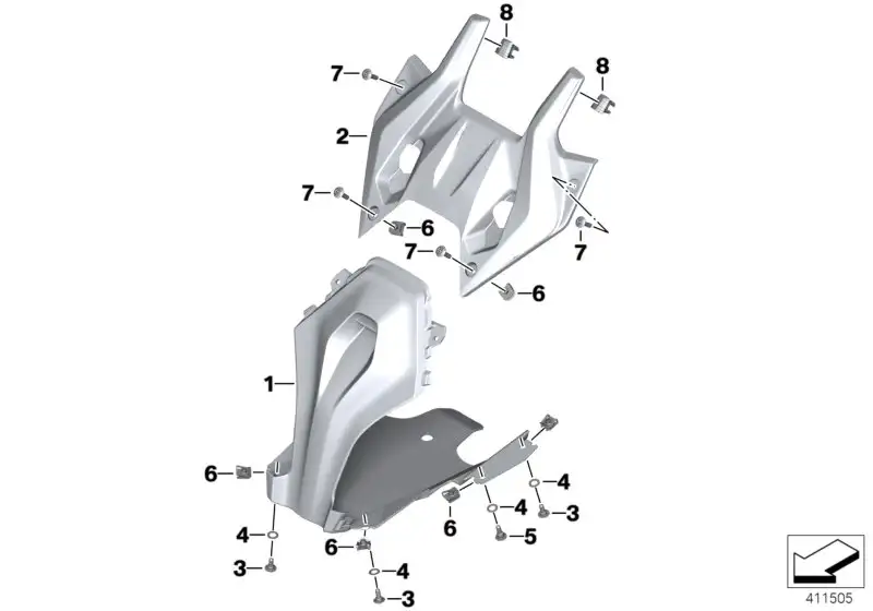 BMW Clip links K54 46638553697