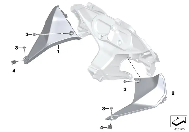 BMW Innenabdeckung rechts K54 46638545304