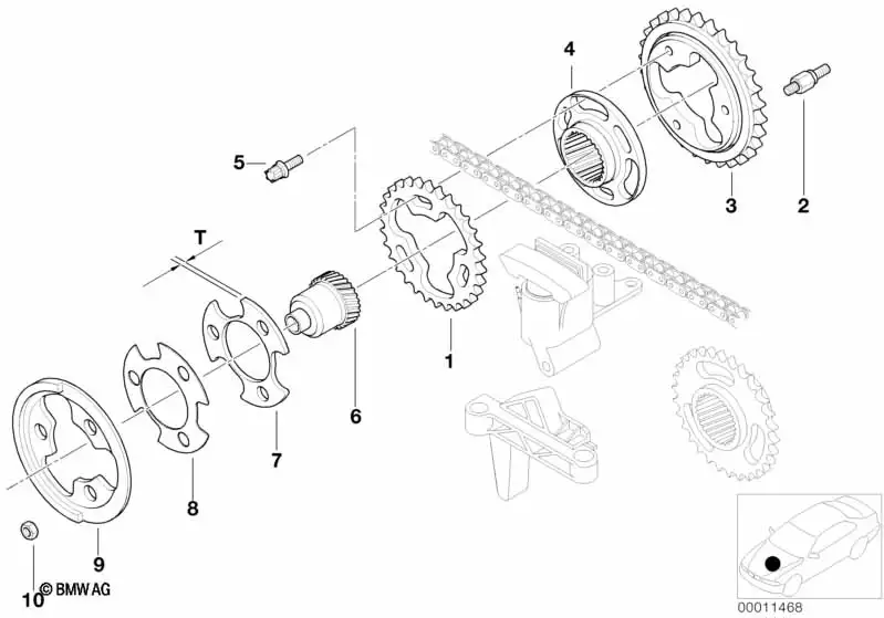 BMW Stiftschraube 11361432373 - Bildposition 02