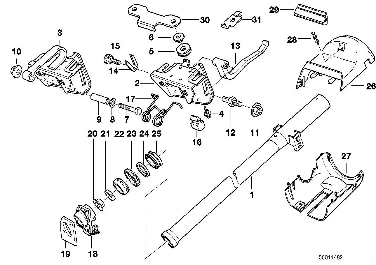 BMW Lagerbock E36 32311159453 - Bildposition 02
