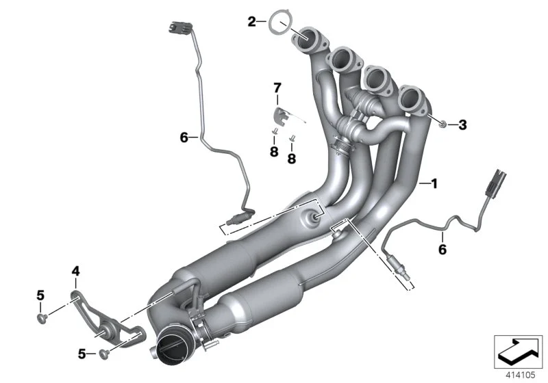 BMW Dichtung Abgaskrümmer K46 K47 K49 K67 K69 K80 K81 K82 K83 K84 18518542088