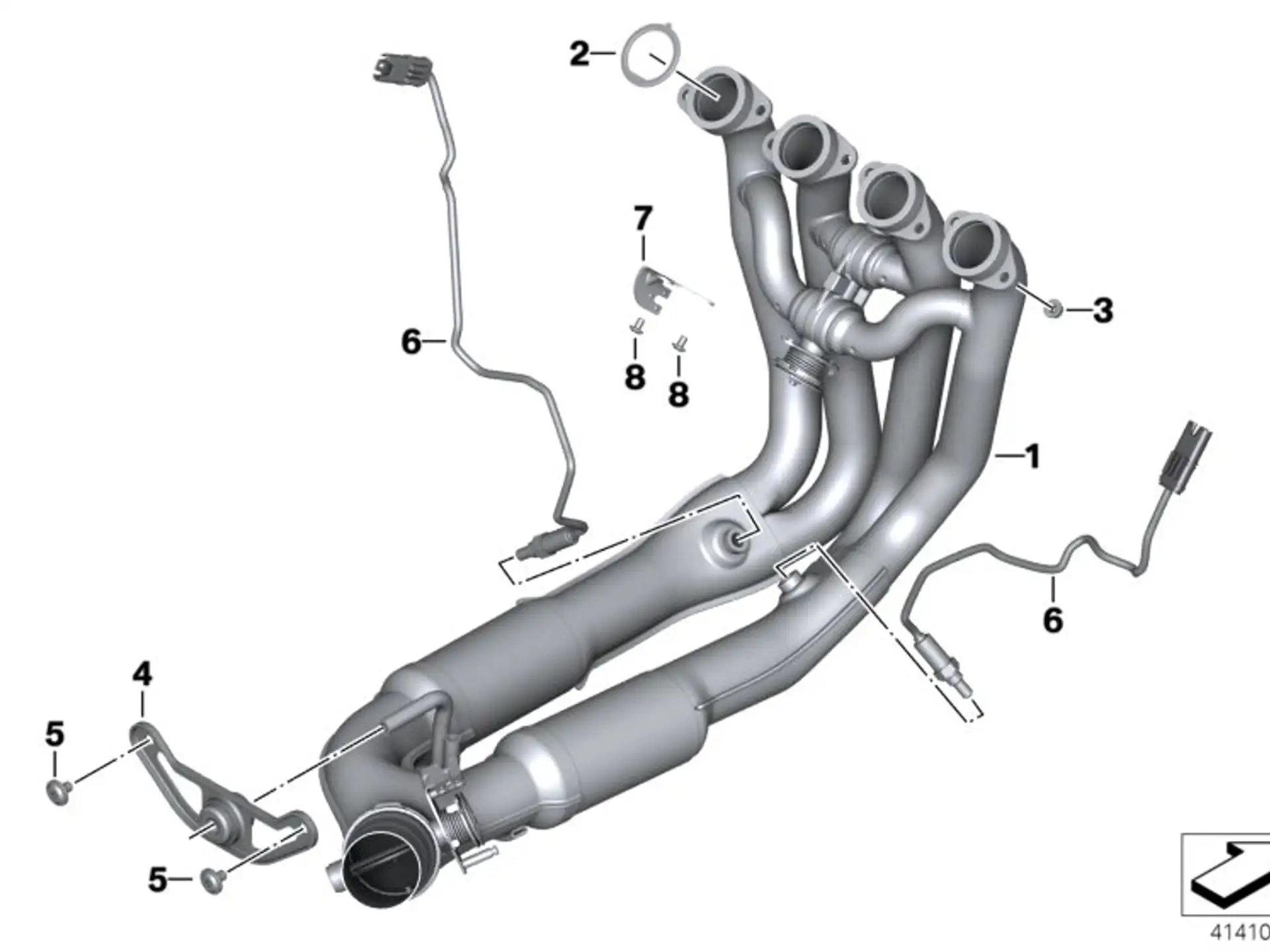 BMW Dichtung Abgaskrümmer K46 K47 K49 K67 K69 K80 K81 K82 K83 K84 18518542088