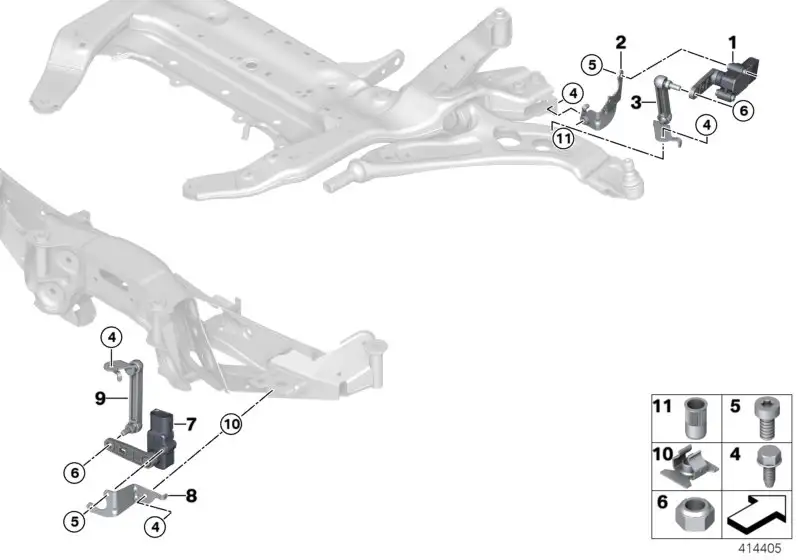 BMW Regelstange vorn F54 F55 F56 F56E F57 37146853709 - Bildposit