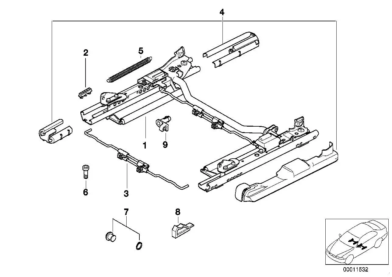 BMW Abdeckung E38 E39 52108217290