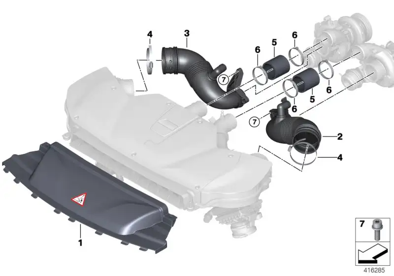 BMW Faltenbalg F85 F86 13717848382