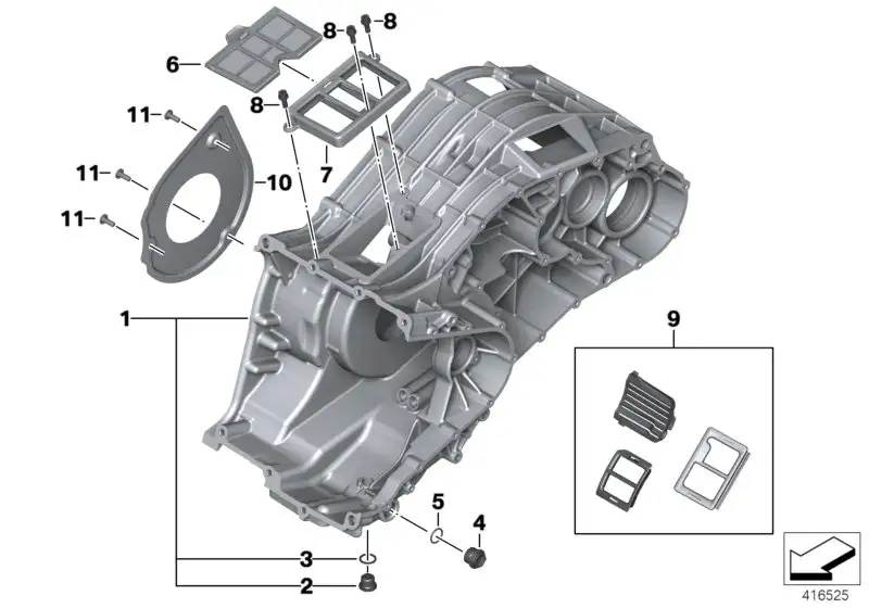 BMW Filter CVT oben 24807729844 - Bildposition 06