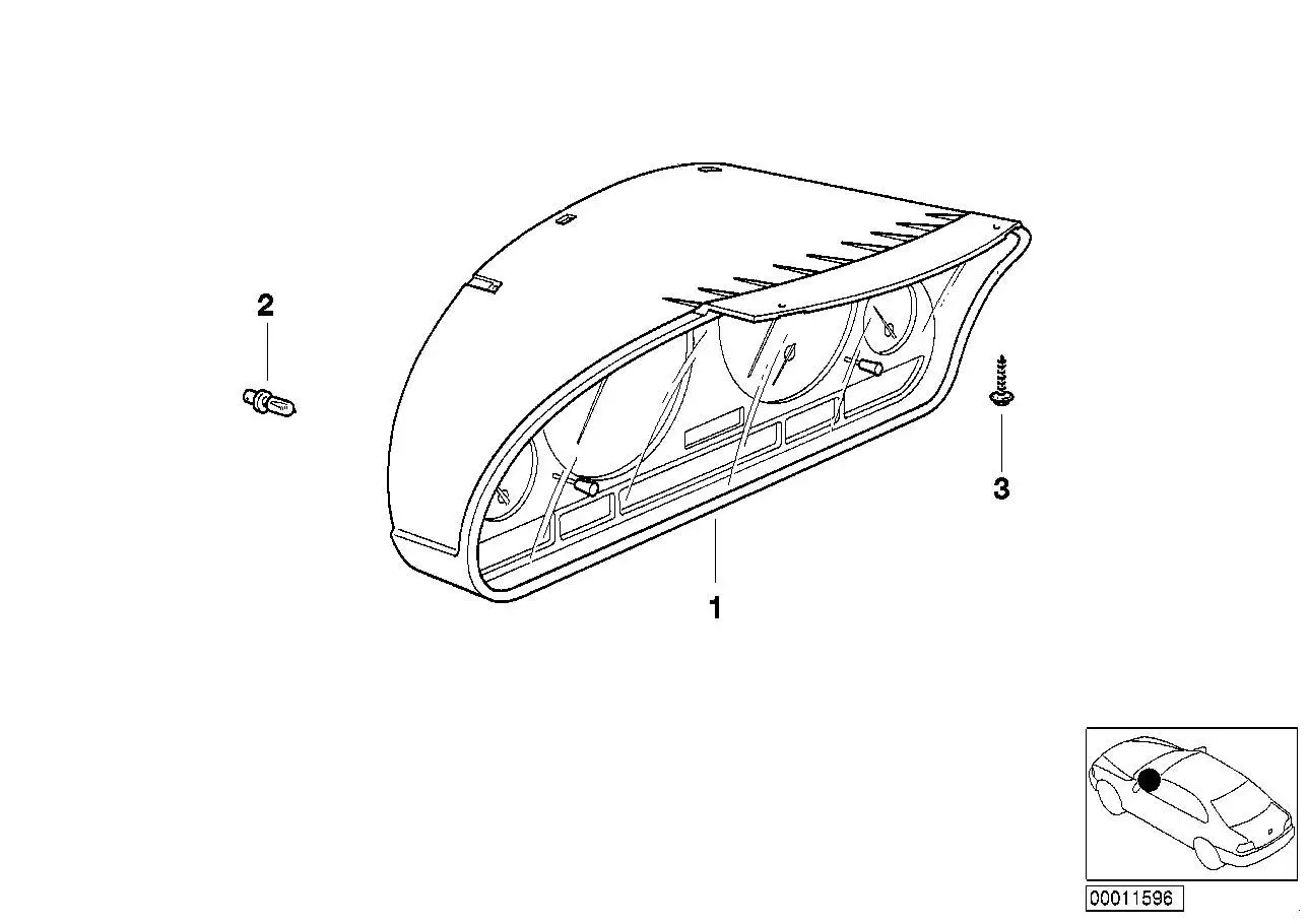 BMW Instrumentenkombination uncodiert E39 62106942232 - Bildposit
