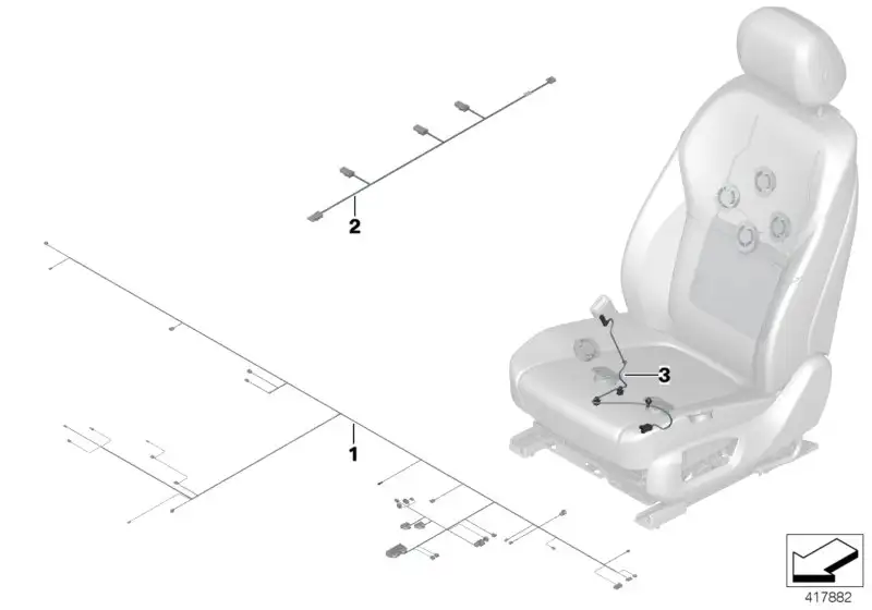 BMW Rep.-Modul Airbag Sitz/ Gurtkontakt F15 F16 61129313562