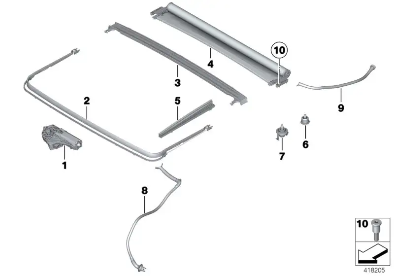 BMW Einstellelement passiv 54107237598 - Bildposition 07