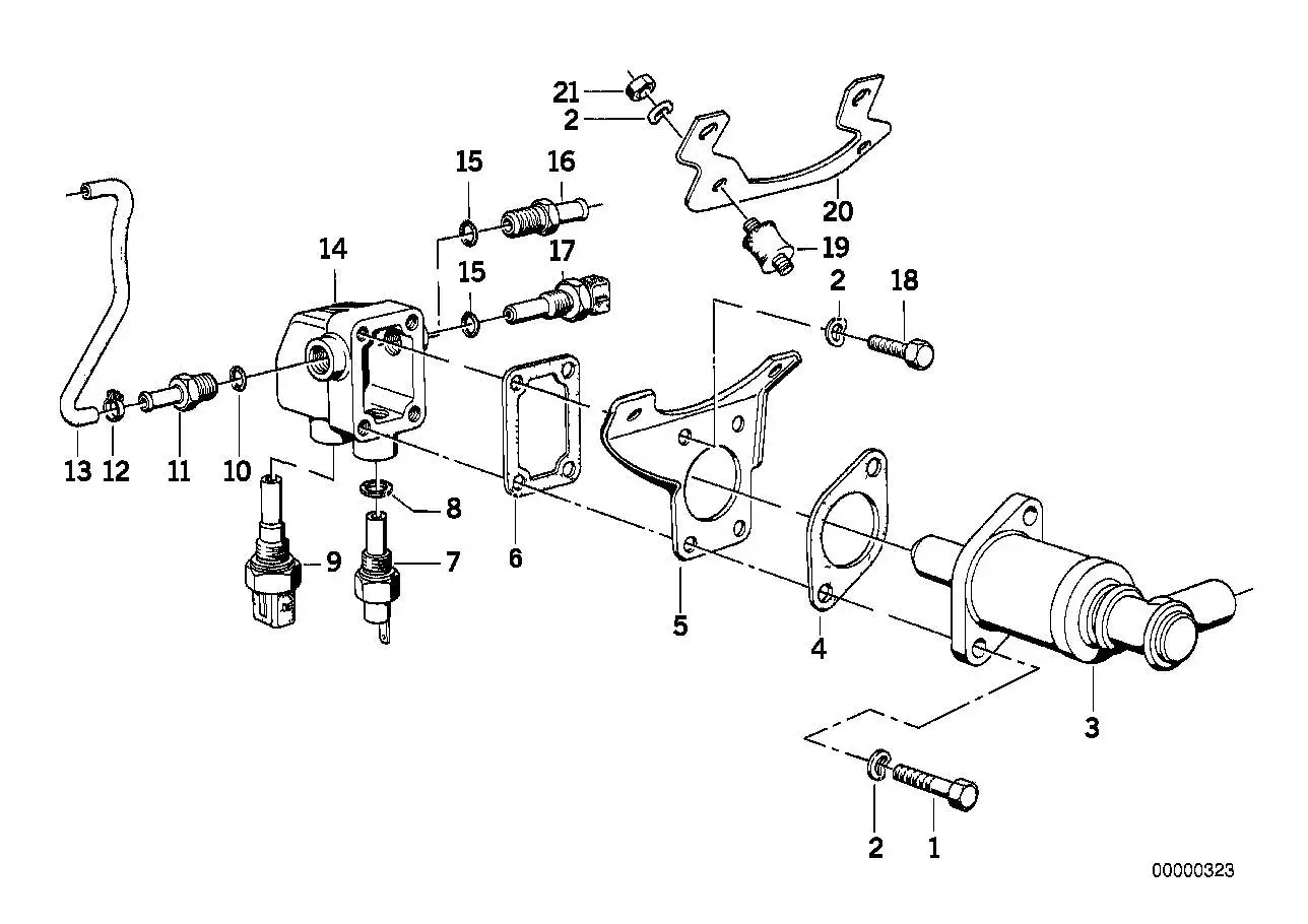 BMW Schlauch E12 E23 E24 11531266475