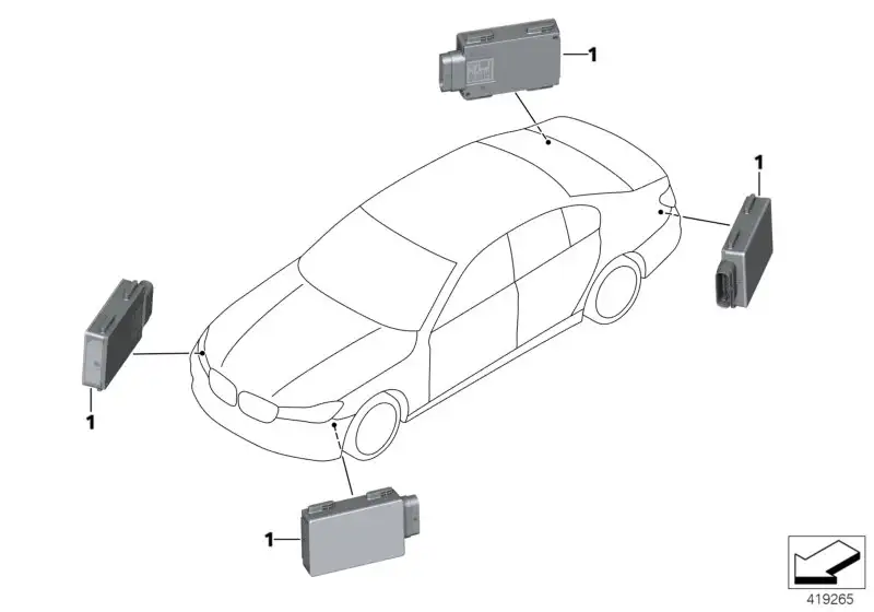 BMW Buchsengehäuse F20 G05 G06 G07 G11 G12 G14 G15 G16 G20 125276