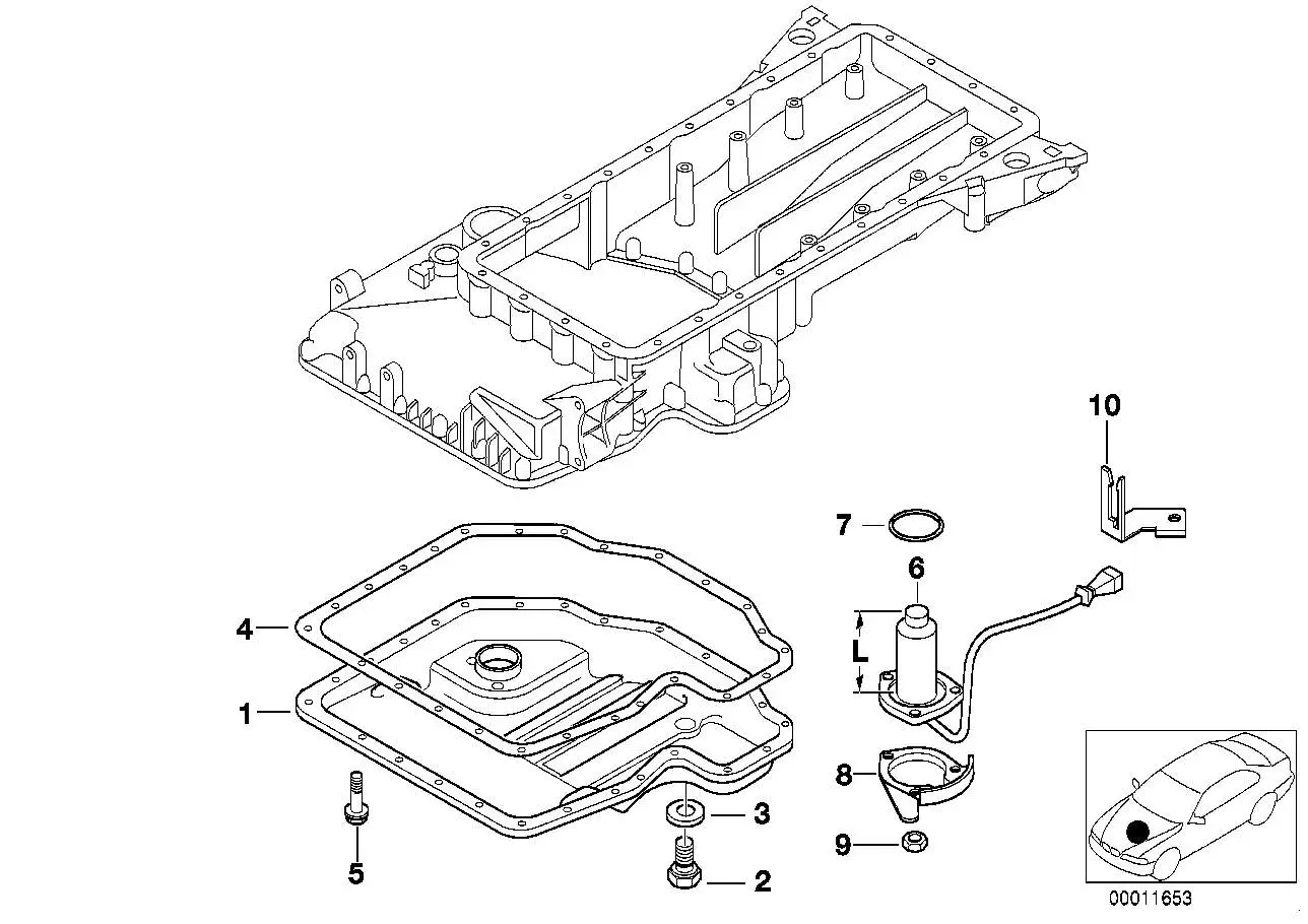 BMW Abdeckblech E31 E32 E34 12611729696