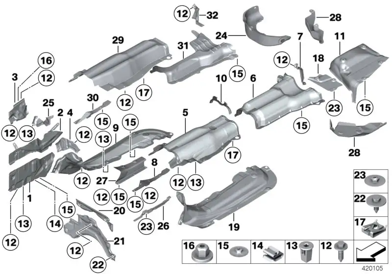 BMW Wärmeabschottung 51487219616 - Bildposition 10